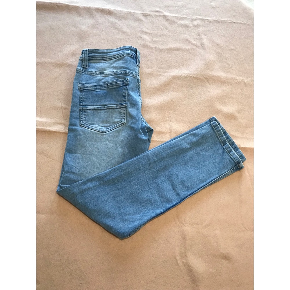 Free Planet Sustainable Denim Slim Straight Jeans Light Wash 28x30